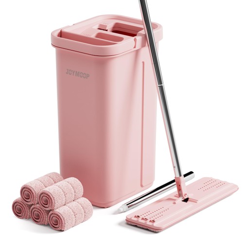 Pink mop und - mop, eimer