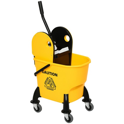 Homcom wischeimer auf rollen - auf,